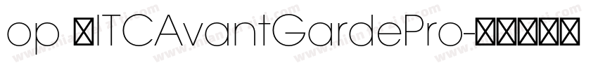 op 用ITCAvantGardePro字体转换